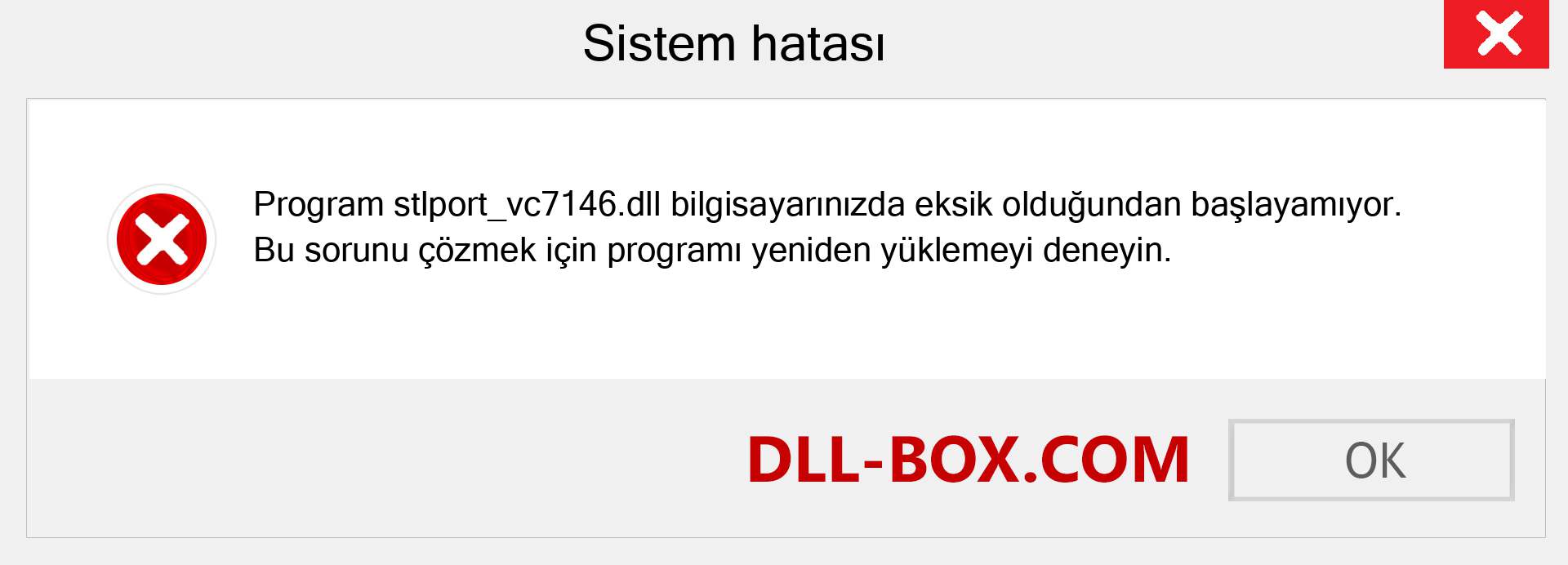 stlport_vc7146.dll dosyası eksik mi? Windows 7, 8, 10 için İndirin - Windows'ta stlport_vc7146 dll Eksik Hatasını Düzeltin, fotoğraflar, resimler